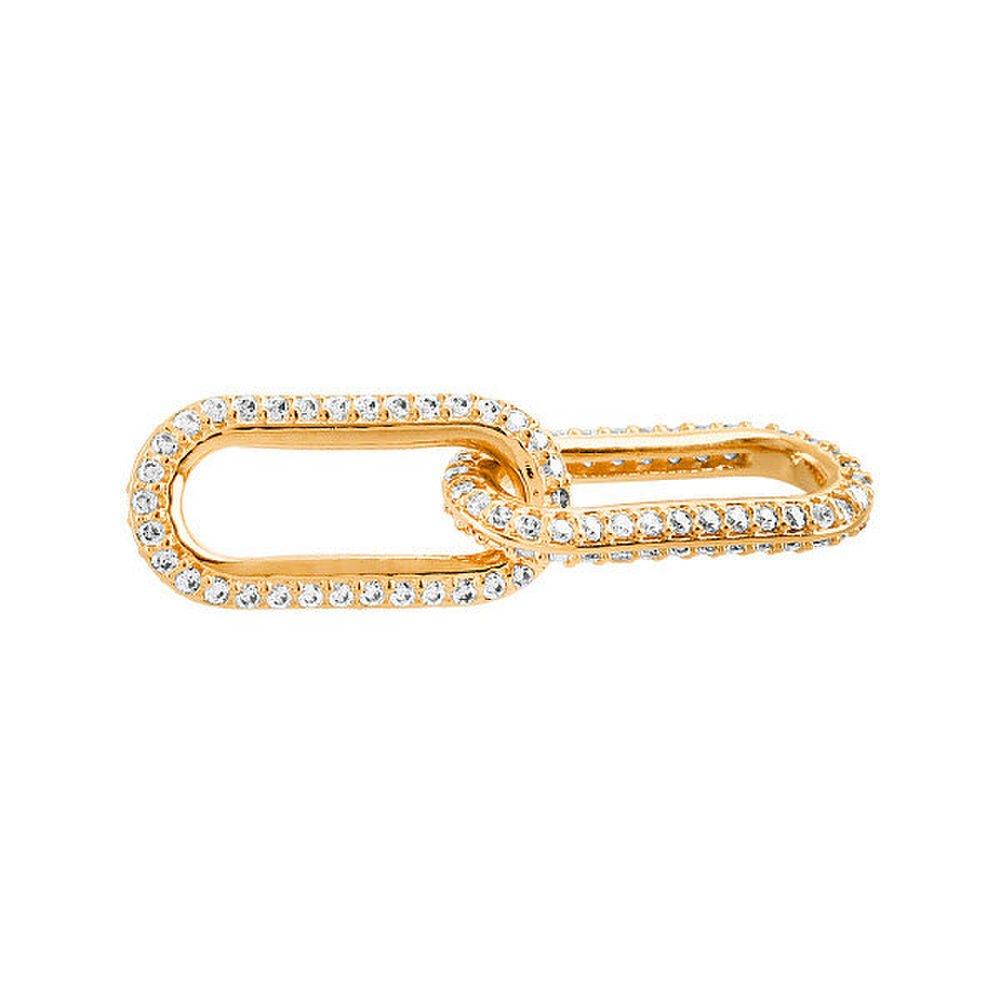 [Pandora] Mi Styling Pave Double Link Charm (P003527179)