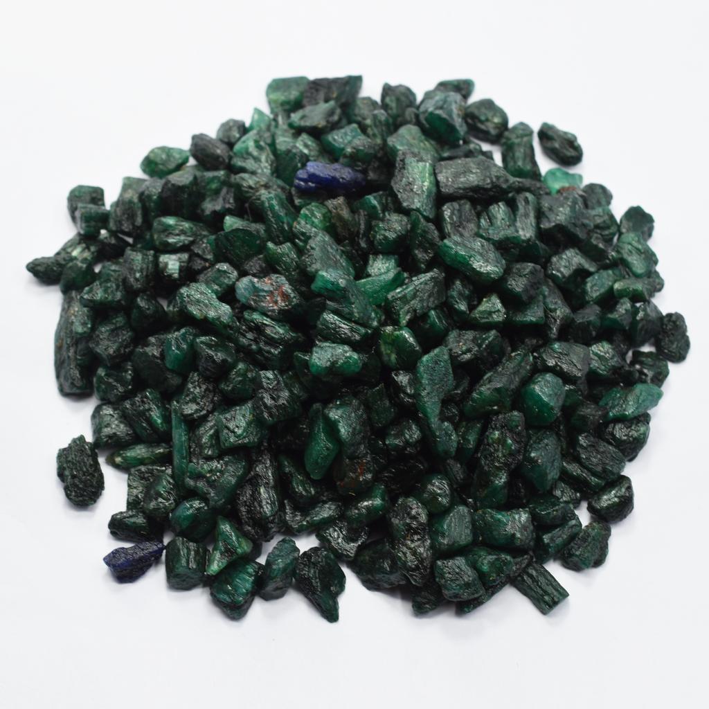 Natural Colombian Green Emerald 42 Ct CERTIFIED Uncut Rough Loose Gems Lot