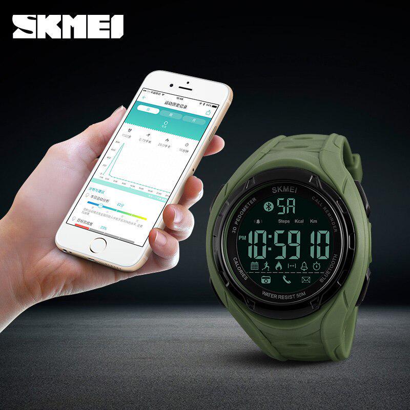 SKMEI Sport Smart Watch Men Sports Watches Waterproof 5ATM Passometer Like Smart Bracelet