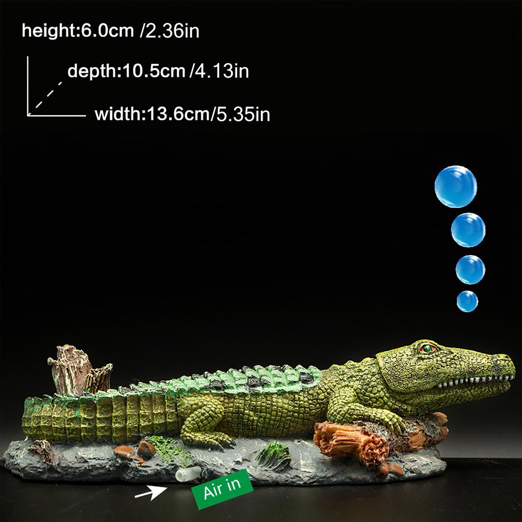 Fish Tank Decoration Ornaments Fish Tank Landscaping Pneumatic Crocodile Decoration Ornaments Aquarium Fish Tank Landscaping