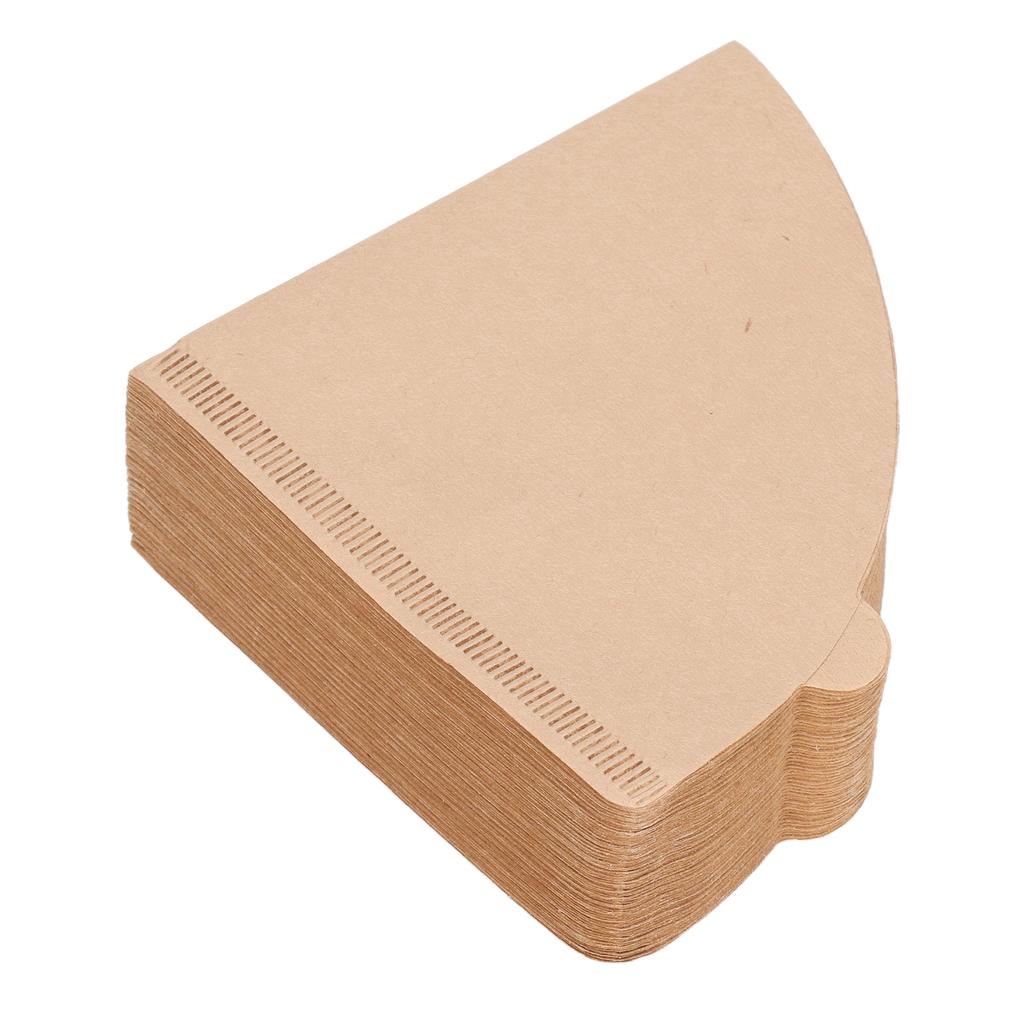 100PCS Coffee Filter Paper Cone Shaped Disposable Coffee Strainer Paper Natural Filter Paper