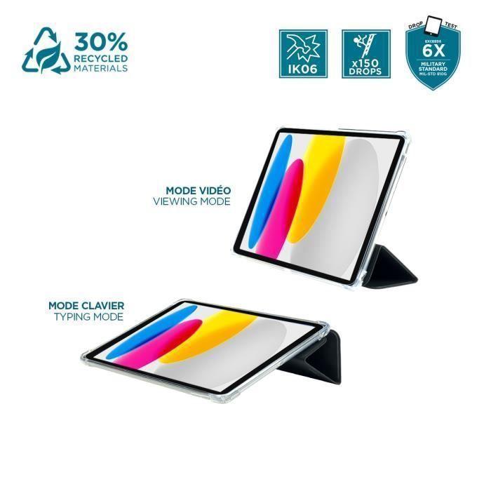 Coque de Protection Folio - MOBILIS - iPad 11" A16 &amp; 10.9" (10th gen) - Coins Renforcés - Antichoc - Noir