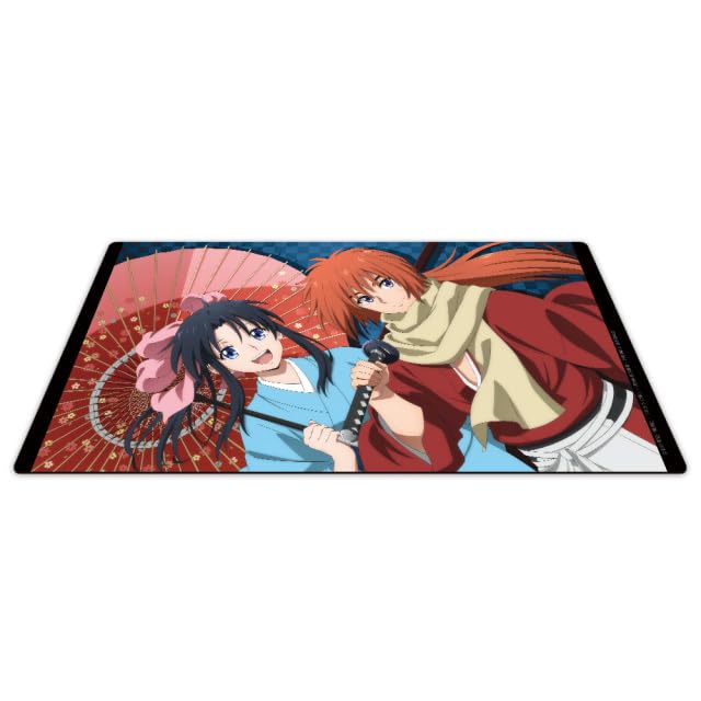 TV anime Meiji Swordsman Romantic Story Kyoto character rubber mat Himura Kenshin Kaoru Kamiya "Rurouni Kenshin - Disturbance" &