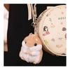 [Lukeyarm] Pairing Keychain | Cute Couple Hamster Keychain Handbag Plush Mobile Phone Pendant New Year Valentine's Day Gift Gift Light (Yellow +