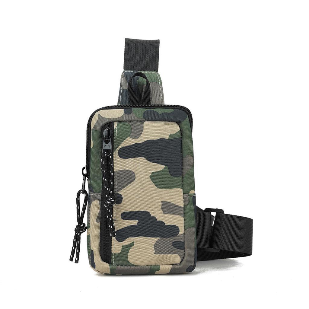 Modna męska torba na ramię Casualowa podróżna outdoorowa nylonowa torba crossbody na klatkę piersiową Wielofunkcyjny organizer na telefon komórkowy Streetowa męska saszetka