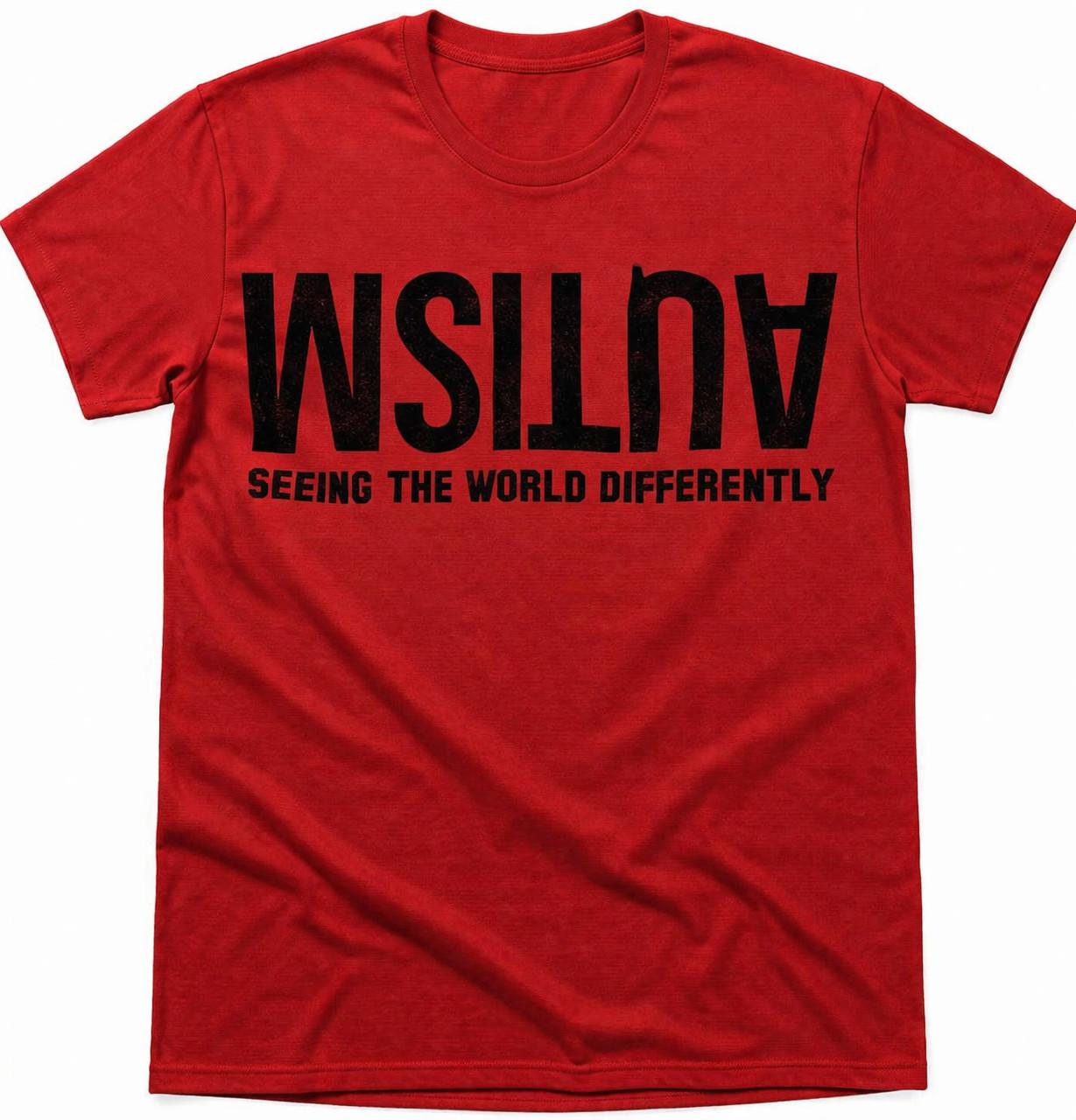 Autism... Seeing the world differently Spectrum T shirt tee M