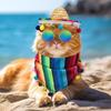 Mexican Style Pet Hat Scarf Adjustable Pet Triangle Scarf Cat Accessories Pet Neckerchief  Cat