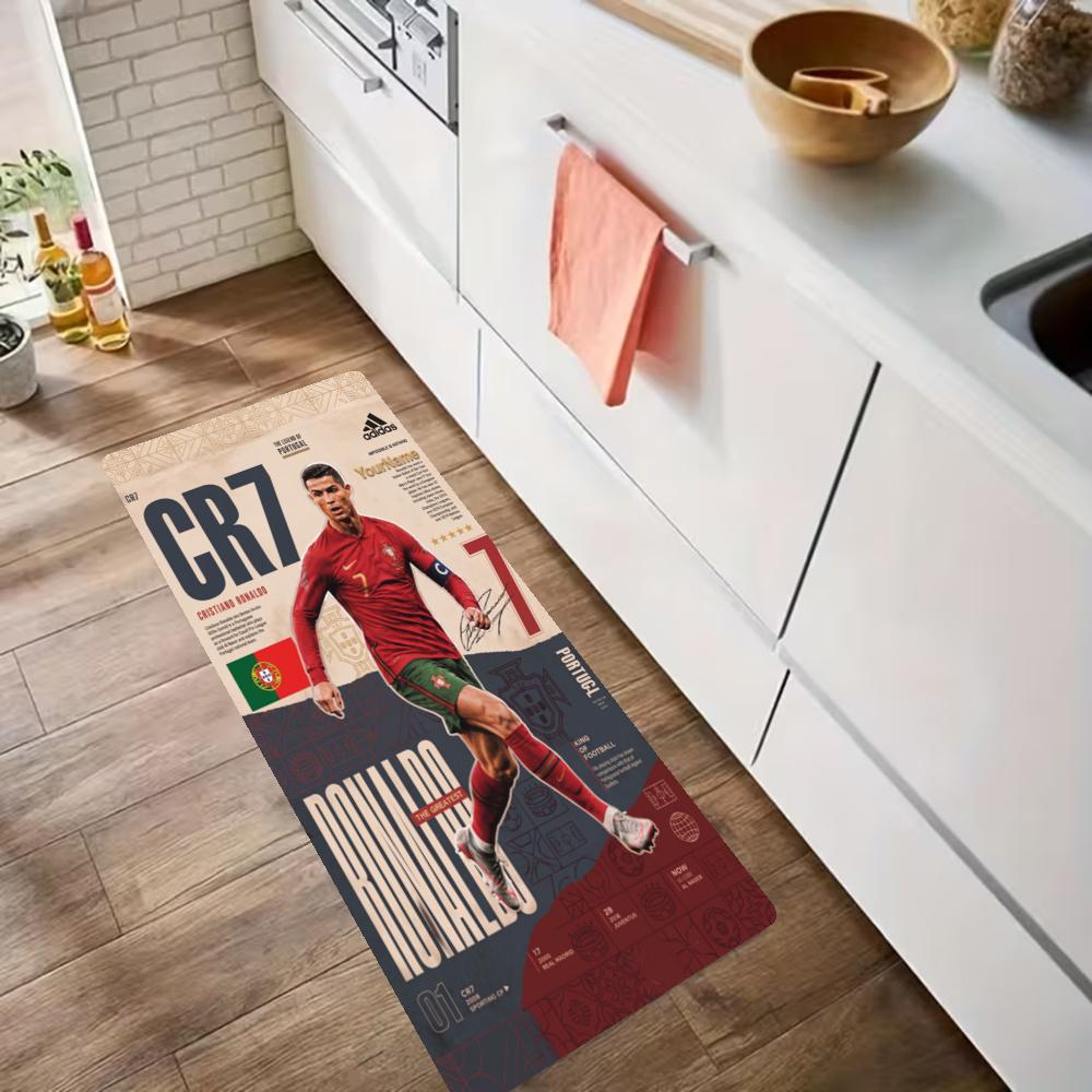 Cristiano Ronaldo Kitchen Carpet Nonslip Floor Mat Ideal For Indoor And Outdoor Entryway Door Mat Laundry Room Bathroom Foot Mat