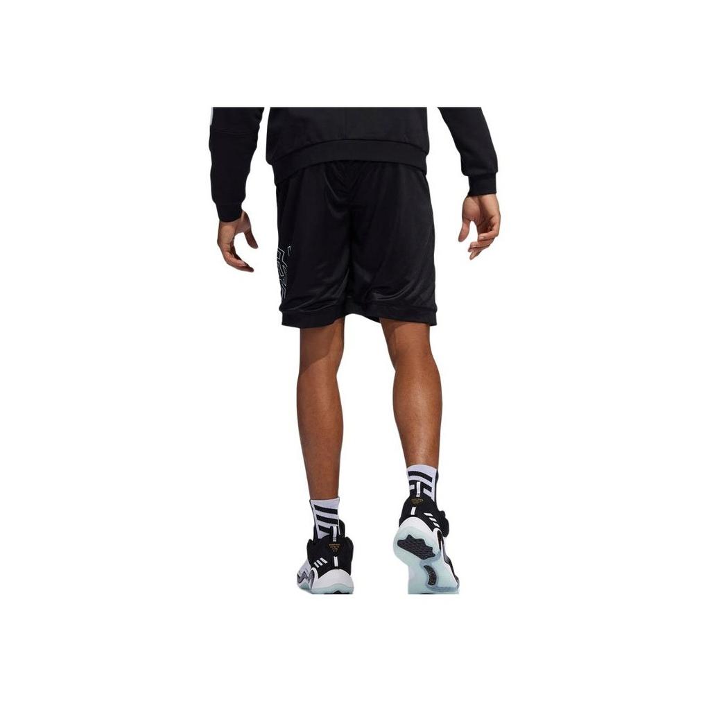 Adidas Logo Drawstring Loose Shorts Men Shorts Black H52907