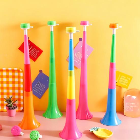 Telescopic Cheering Horn 3 Section Extendable Blower Portable Stadium Noise