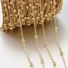 2Meters Side Spiral Link Chain No Fade Stainless Steel Ball Chain Spiral Link Jewelry Making Chain Jewelry DIY Making