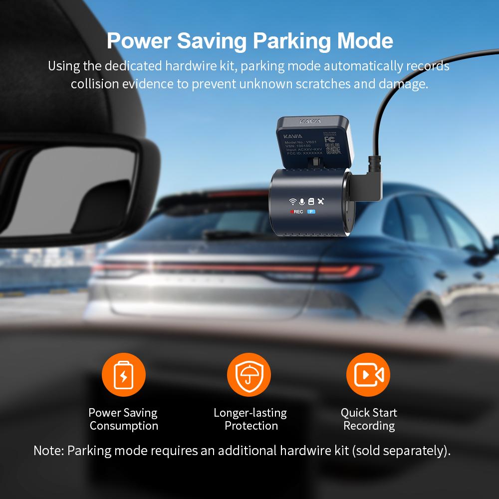 KAWA 4K Front Dash Cam MINI 7 Pro,WiFi Car Camera with APP/Voice Control/WIFI6/GPS, AUTO Video Recorder,Dashcam,HDR,Dash Camera