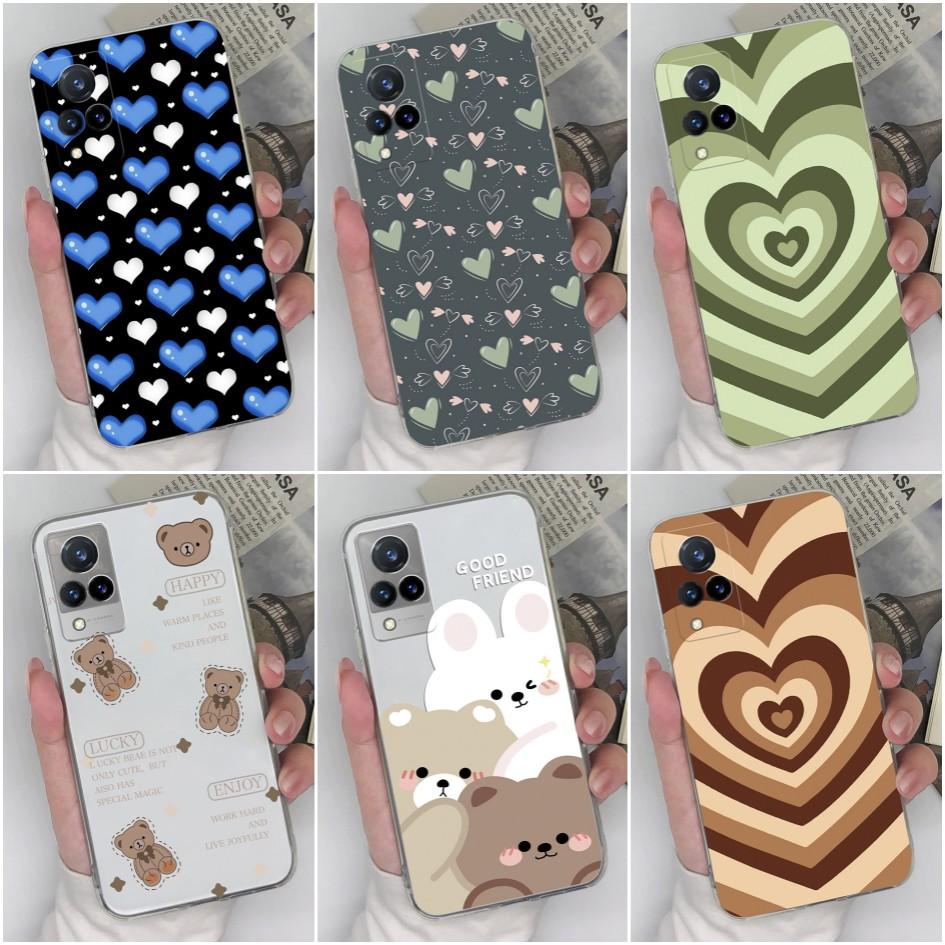 

Чехол для телефона для Vivo S1 S10 S12 S15 S16 Pro U10 U20 V11 V15 V17 Pro V21 V27, задняя крышка, защитный прозрачный мягкий силиконовый чехол с сердечком для Vivo, бампер