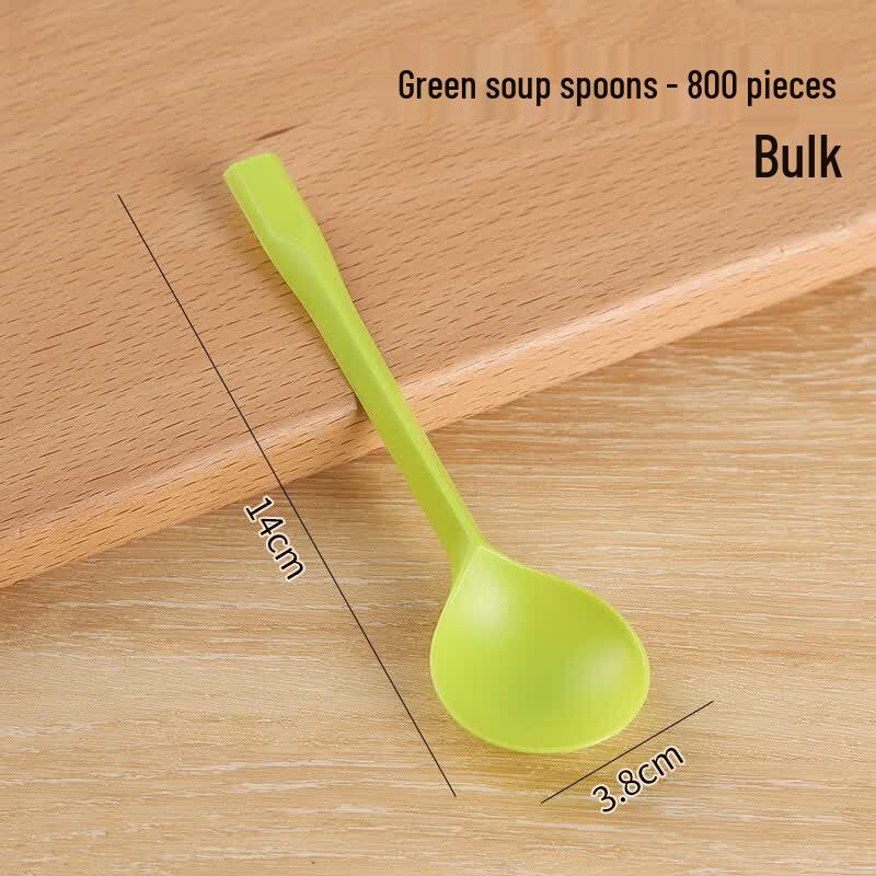 Commercial Food-Grade Thickened Disposable Plastic Spoons