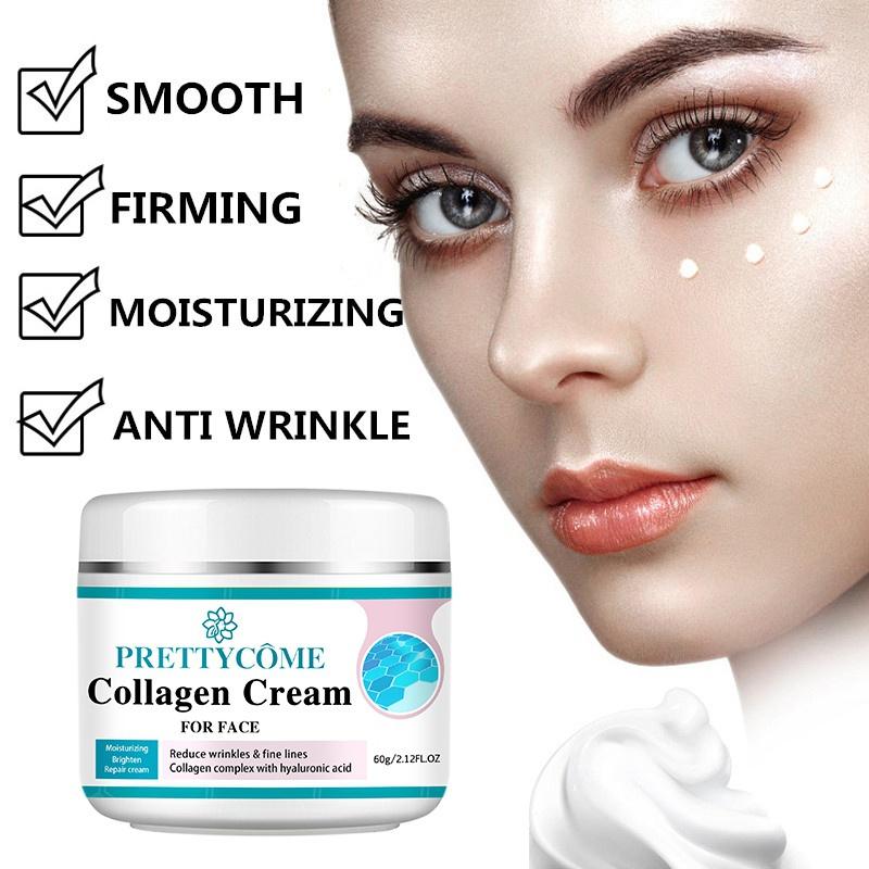 Face Collagen Cream Moisturizing Nourishing Cream Reduce Wrinkles Brightening Skin Facial Cream Face Skin Care