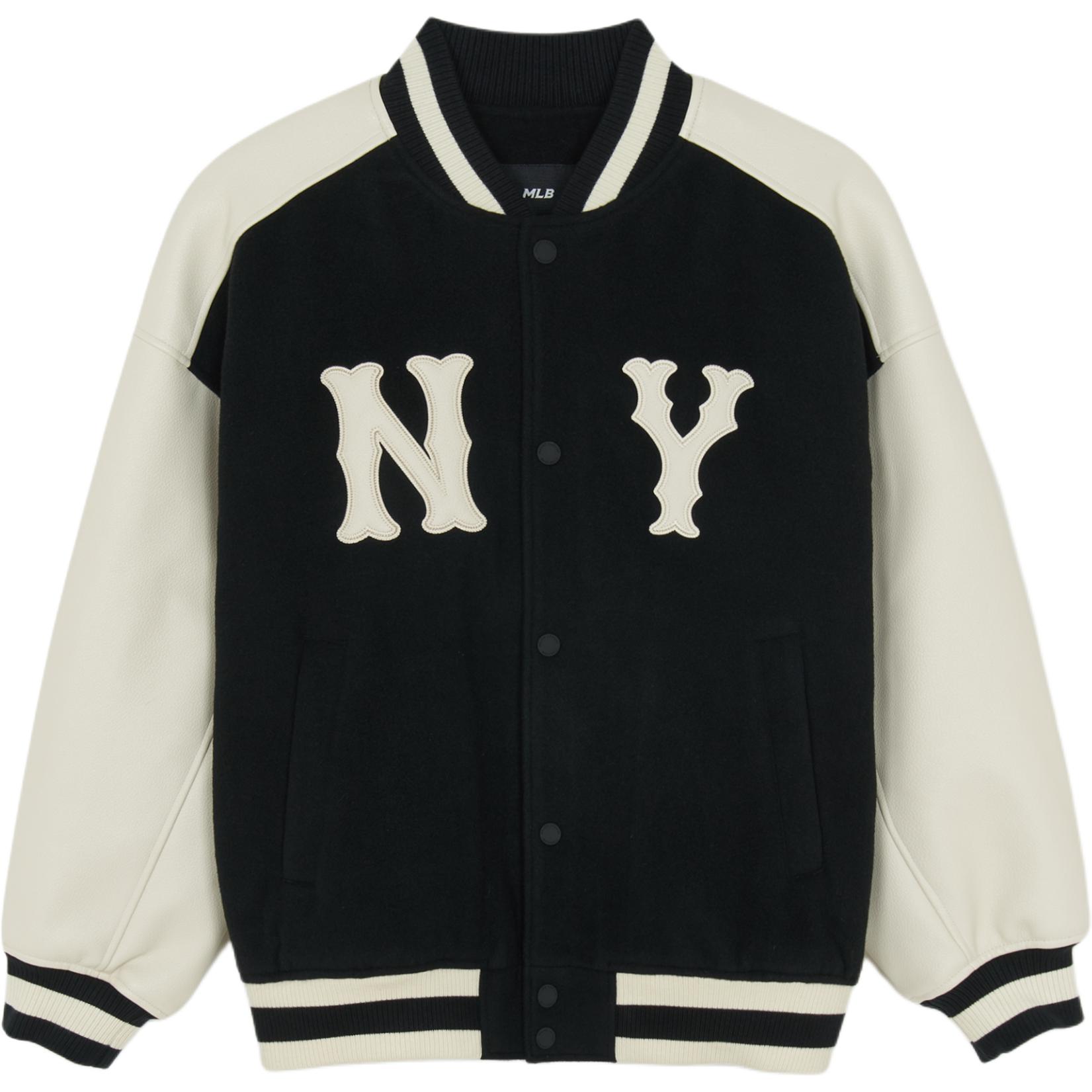 MLB Puffer Jackets Unisex Black Baseball Collar Moderate Other 3AJPB0854-50BKS S