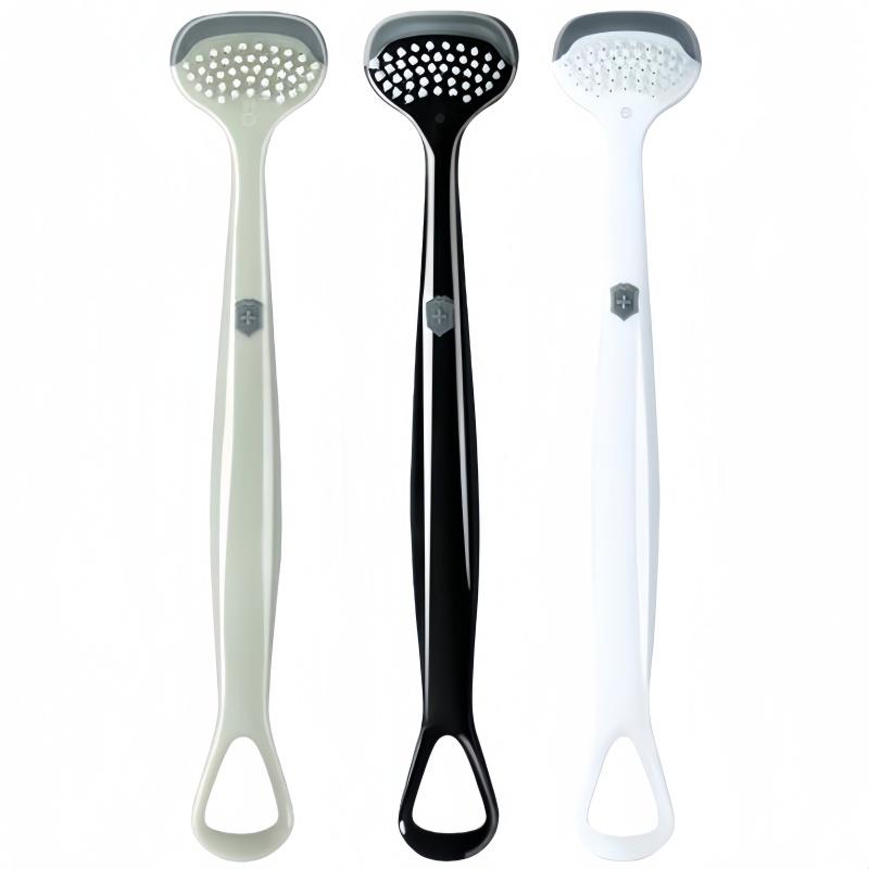 3PCS Multifunctional Tongue Coating Cleaner Oral Cleaning Tongue Brush Reusable Three-Effect Tongue Scraper Oral Cleaning Tool dozen