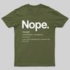 Nope Definition Geeky T-Shirt