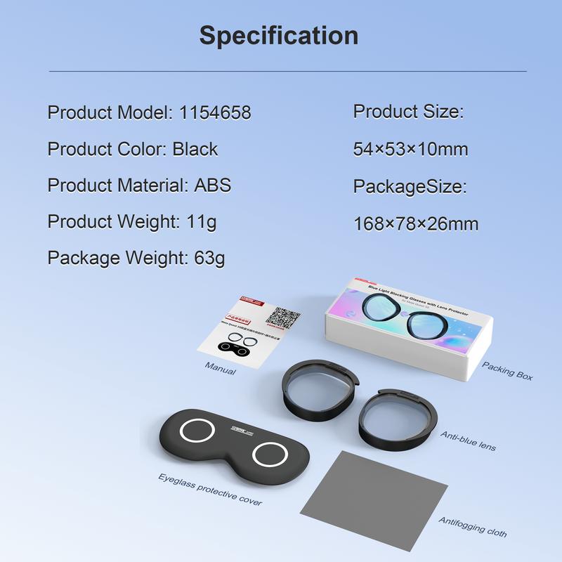 Suitable for Meta Quest 3S VR scratch resistant ring lens protective cover, anti eye blue light Quest 2 accessories