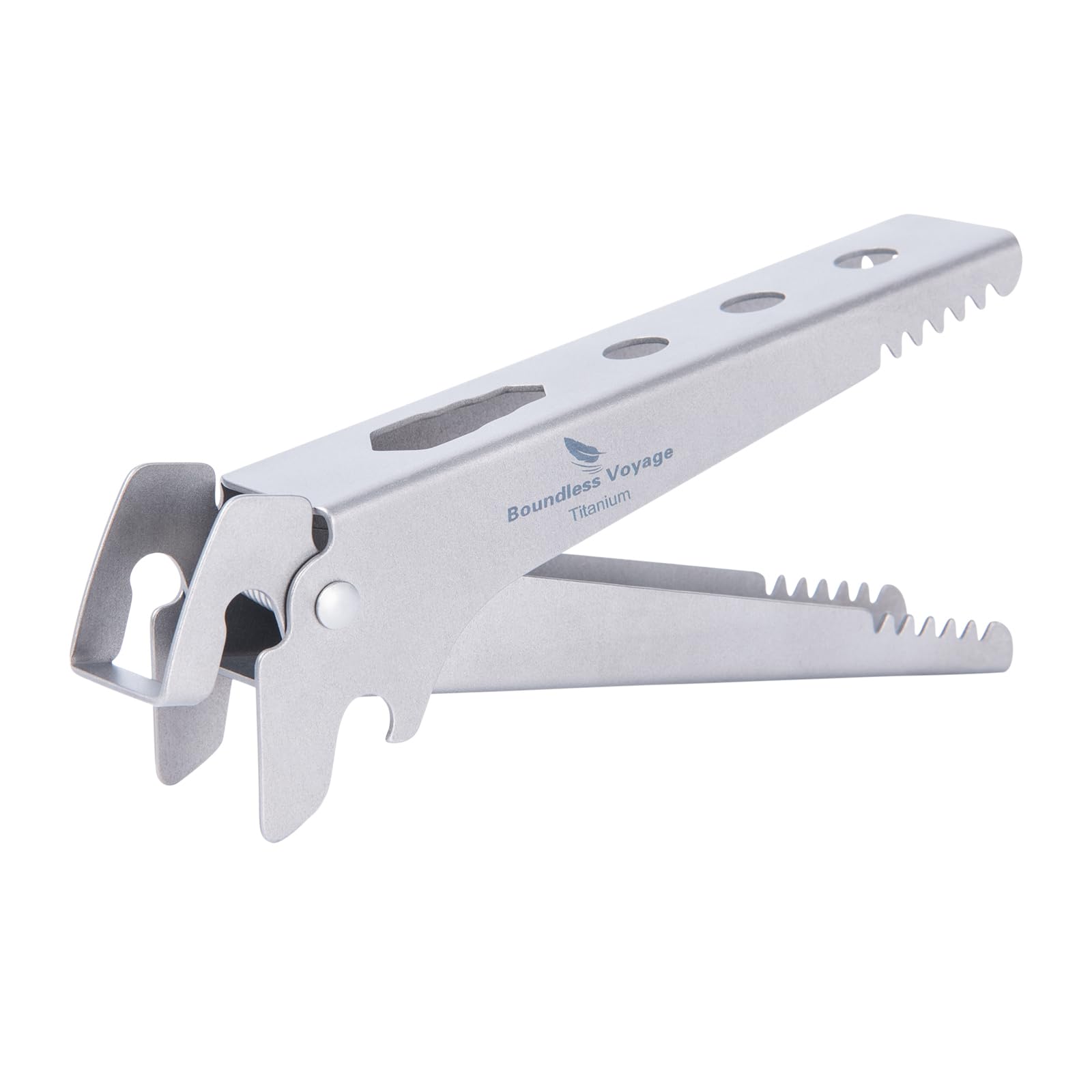 

Boundless Voyage Titanium Hot Plate Pot Lightweight Camping Pot for Camp Cooking Gripper, Clamp, Gripper, Anti-Slip, Burn-Resistant, (A-Ti1015T)