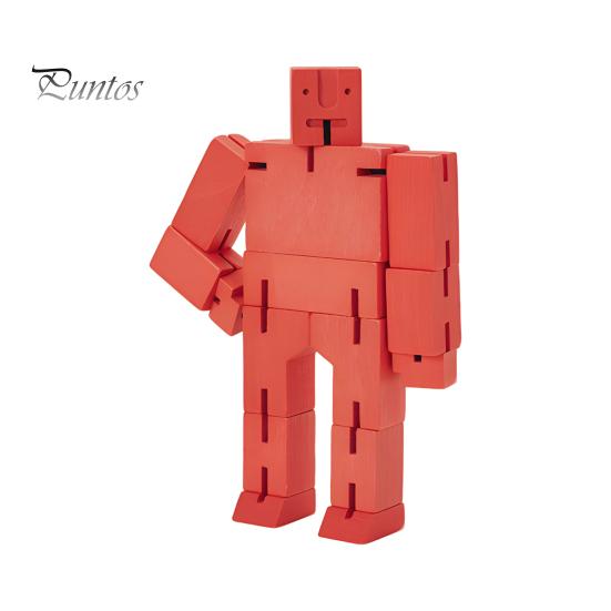 Wooden Cube Robot Toy Educational Transforming Robot Action Figure 3D Puzzle Twisted Cube Robot Building Block Toy Toddlers Boys Girls Gift
