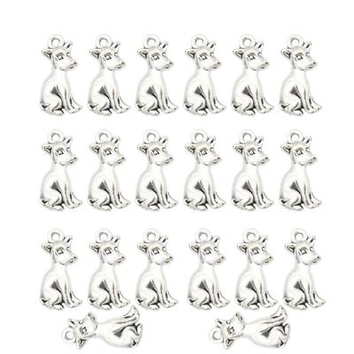 20 Pieces Dog Puppy Charms Pendant Finding Beads Making Accessories Craft
