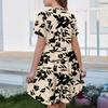 Girl Summer Dress Color & Print Short Sleeve Dress With Pocket Casual Dress Shorts Sleeve Party Dress Easter Day