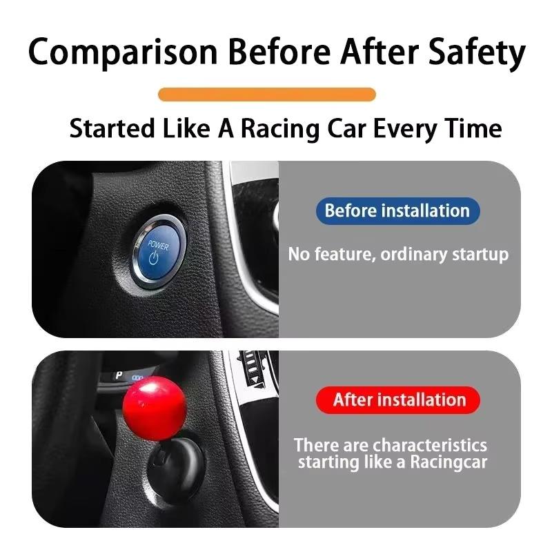 Decoration Car Start Button Joystick Push To Start Buttons Durable Car Ignition Button Protector Auto Engine Start Stop Joystick