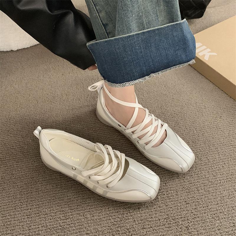 Fashion IPPEUM Sneakers Ballet Flats 2025 New Fashion Shoes Women Mary Janes Ballerina Flat