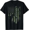 USA Camo Flag Proud Labrador Retriever Mom Lab Silhouette Dog Gift T-Shirt