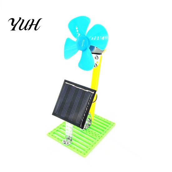Fan Toy DIY Solar Powered Physics Circuit Experiment Kits Mini Kids Education Science Educational