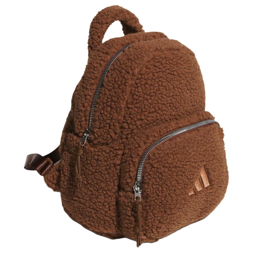 Adidas 9L Plush Practical Sports Recycled Polyester Backpack Women Backpack Soft-Brown KC0228