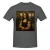 Funny Mona Lisa Fitness Vintage T Shirts Graphic Y2k Idea Crewneck Tshirts For Unisex Wounisex Tops
