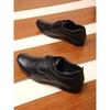Liberty Fortune HOL-20 Men’s Formal Derby Shoes - Black, Brown - Synthetic Leather Lace-Up with Cushioned Footbed - Stylish Wedding