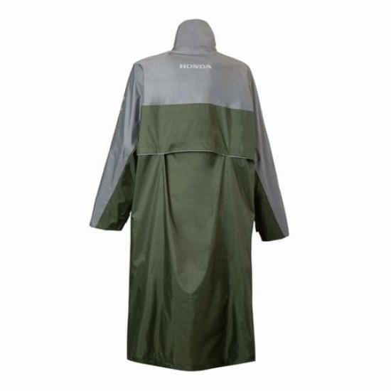 Honda Scooter Free Size Raincoat, 0SYES-64A-AF, Khaki/Gray,