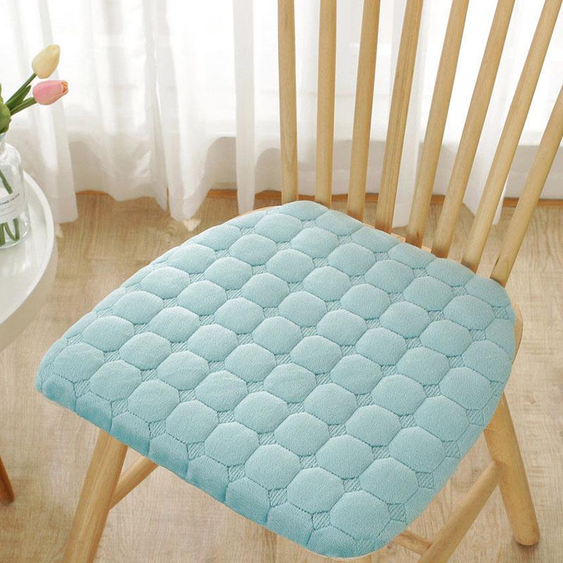 Kord Kissen in Hufeisenform Dickes Stuhlkissen Nordisch Einfarbig Abnehmbar Waschbar Sitzkissen Schlicht Rutschfest Hüftkissen mit Bändern