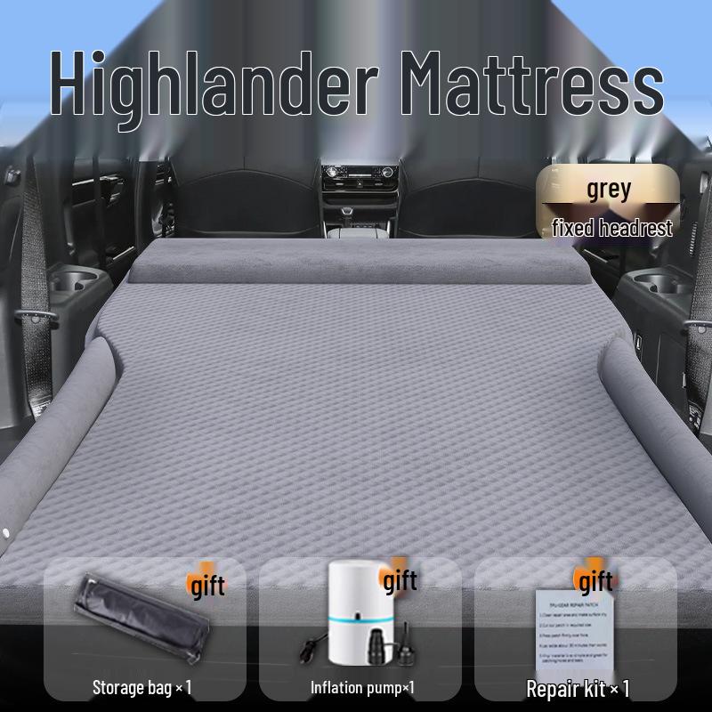 Toyota Highlander 2024 Trunk Inflatable Mattress for Rear Seat and Seven-Seater.