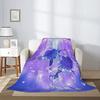 Dolphin Throw Blanket for Adults Soft Flannel Fleece Warm Lightweight Cute Animal Pattern Bed Sofa Couch Blanket King Queen Size
