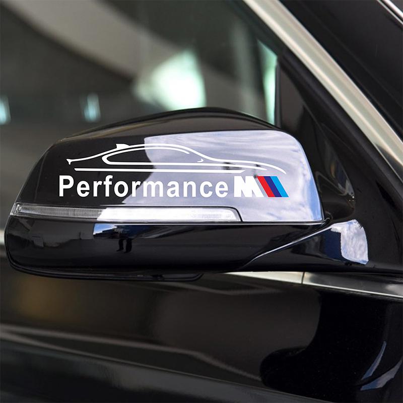 2Pcs Car Rearview Mirror Badge 3D Sticker &Decal Accessories For BMW M E34 E36 E60 E90 E46 E39 E70 F10 F20 F30 X5 X6 X1 M3 M5 M6 E71 F01 F02 F87