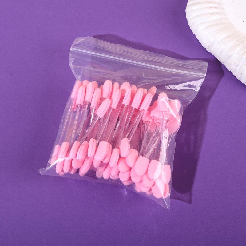 50PCS Disposable Eye Shadow Brushes Dual Sided Sponge Nylon Makeup Eye Shadow Brushes For Cosmetic Applicator Make Up Hot