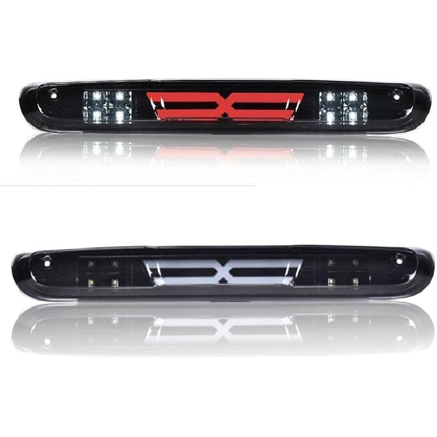 PIT66 3Rd Brake Light Compatible With 2004-2008 Ford F150 High Mount Center Rear Roof Third Cargo Light Parking Light Halogen Clear/Red Lens Tercera