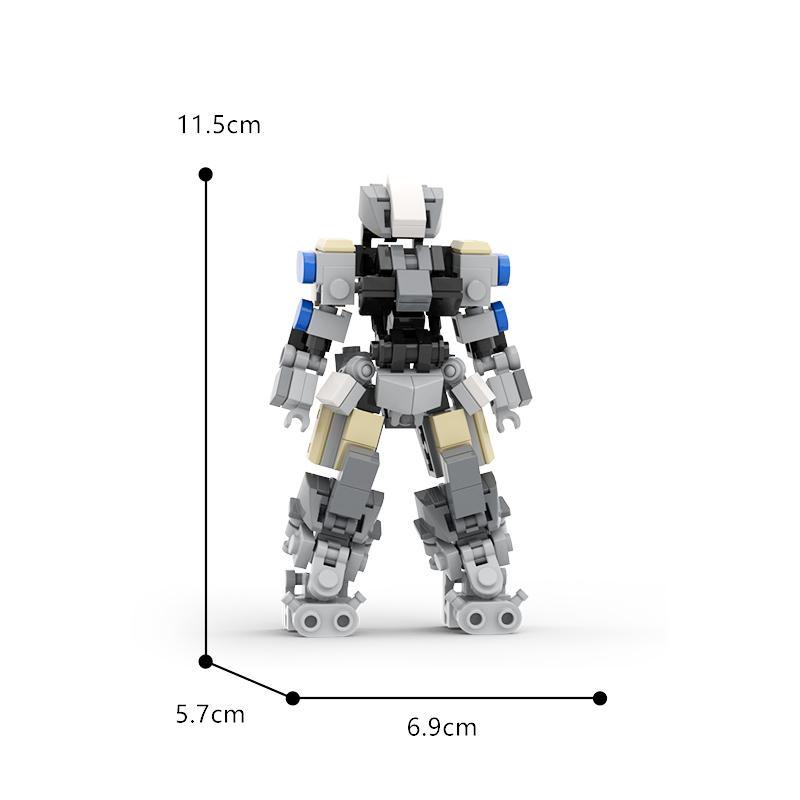 Buildmoc Mech Nautical Suit Robots Meche Girls Figures Ideas MOC Building Blocks Kits Toys for Children Kids Gifts Toy  Bricks