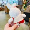Cute Bear Plush And Rabbit Keychain For Girls Fluffy Bag Charm Soft Toy Gift