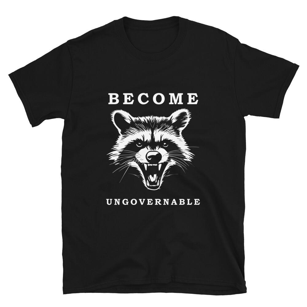 Become Ungovernable shirt Vintage Angry Raccoon T Shirt S