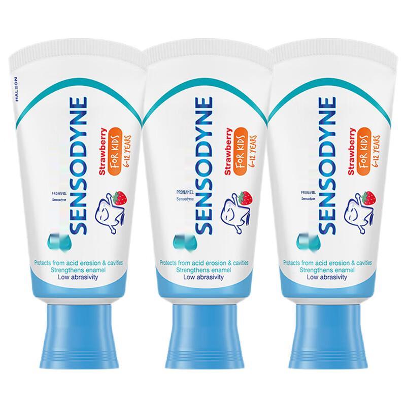 Sensodyne Kids Anti-Sensitive Strawberry Toothpaste (3-Pack)