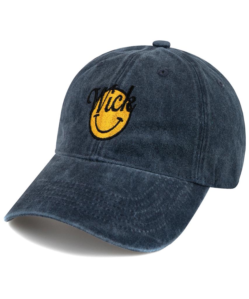 Wig Smile Stonewashed Ball Cap - Navy