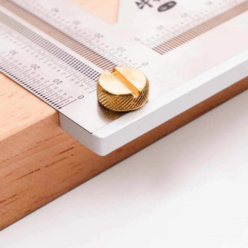 1Pc Carpenter Square 3D Multi Angle Measuring Ruler Precision Hole Positioning Marking Gauge Woodworking Scriber Triangle Ruler