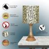 41.1 cm Rustic Wood Table Lamp Bedside Desk Lamps for Living Bedroom Study Night, House Warming Diwali Gift, Fabric Shade