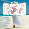 Personalized Cheshire Cat Hearts Theme Beach Towel Microfiber Beach Towel Thin Absorbent for Beach Swimming Yoga Bath Sports. 0910353