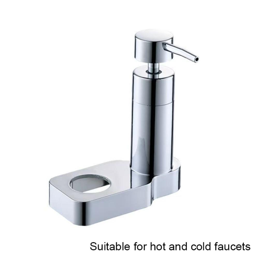 Built-in Kitchen Soap Dispenser Press Pump Under Sink Countertop Pressure Liquid Dispenser 360° Rotation Sink Soap Dispenser